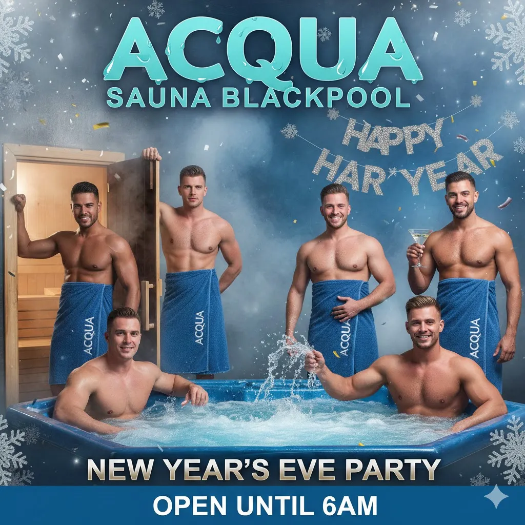 acqua sauna new years eve party