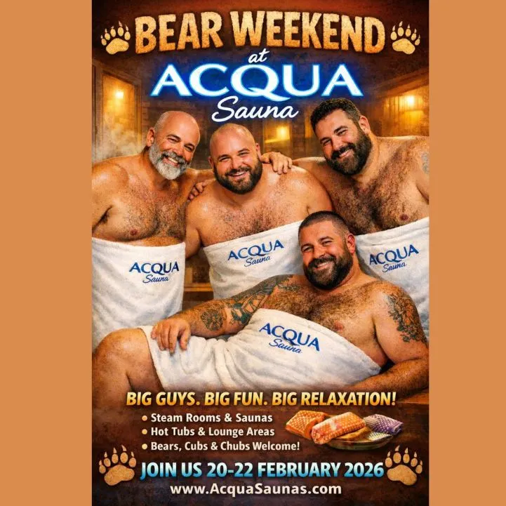 Bears Weekend at Acqua Sauna Blackpool